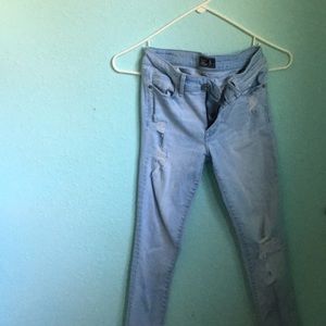 Abercrombie and Fitch ripped jeans